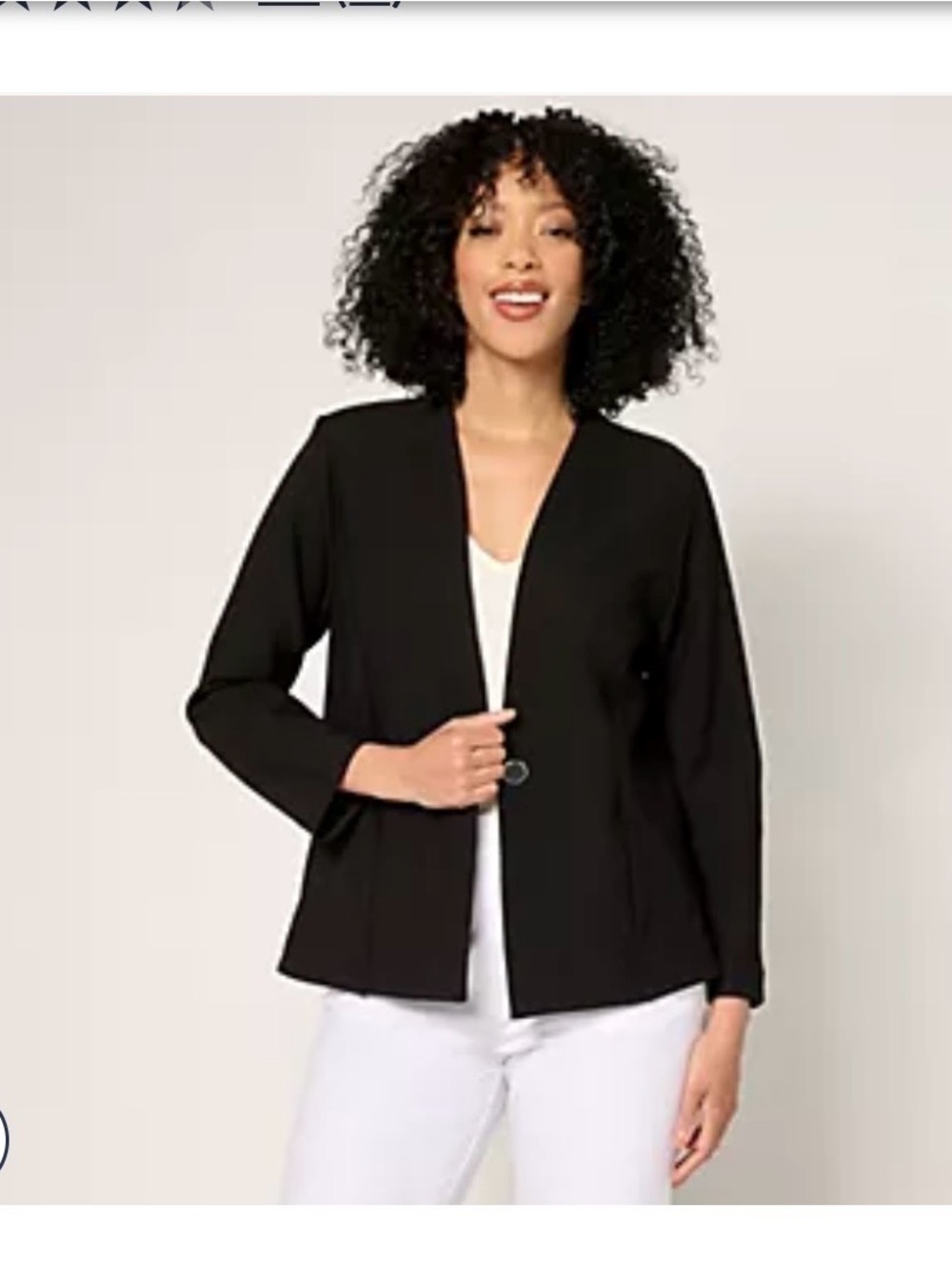 Susan Graver Black Blazer 3XP *petite*